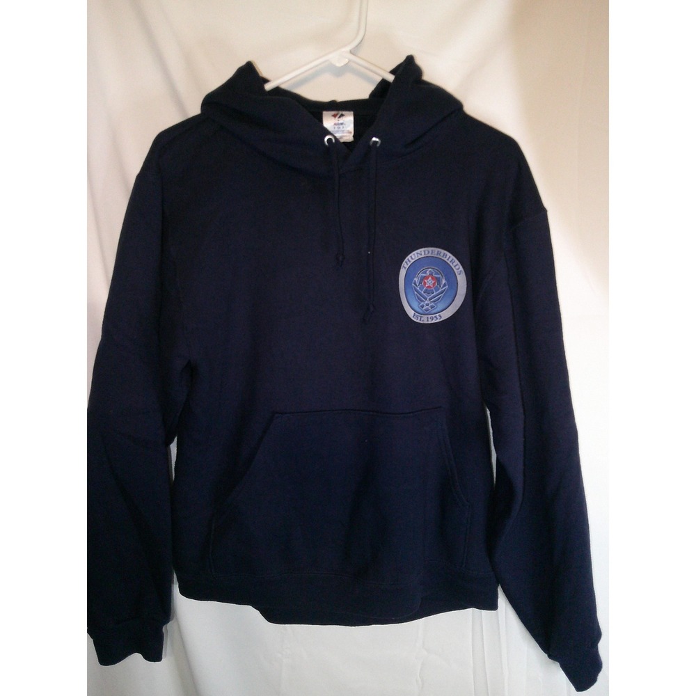 Jerzees US Air Force Thunderbirds Hoodie Pullover Sweatshirt Graphic S